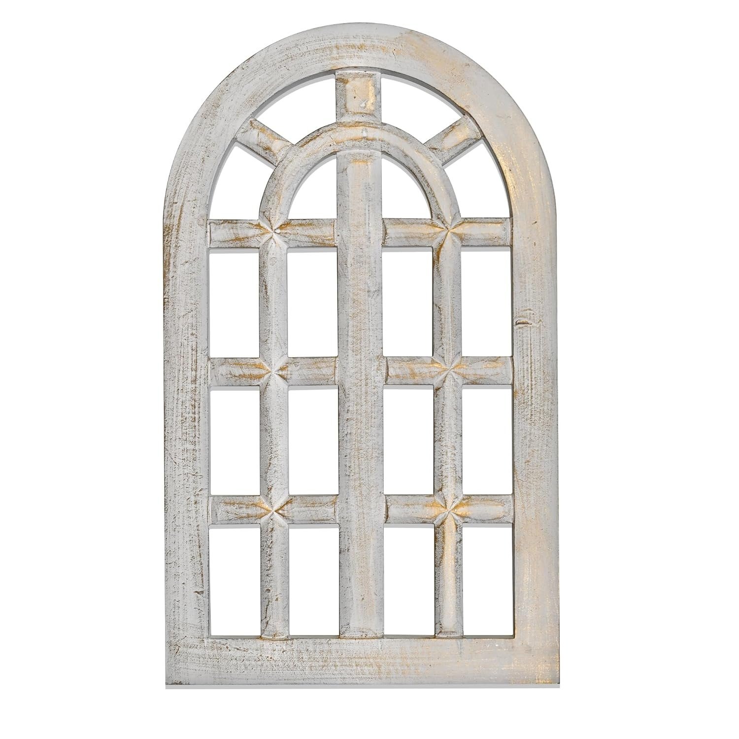 Decorative & Hand Crafted Wooden Decor Window Wall Panel
