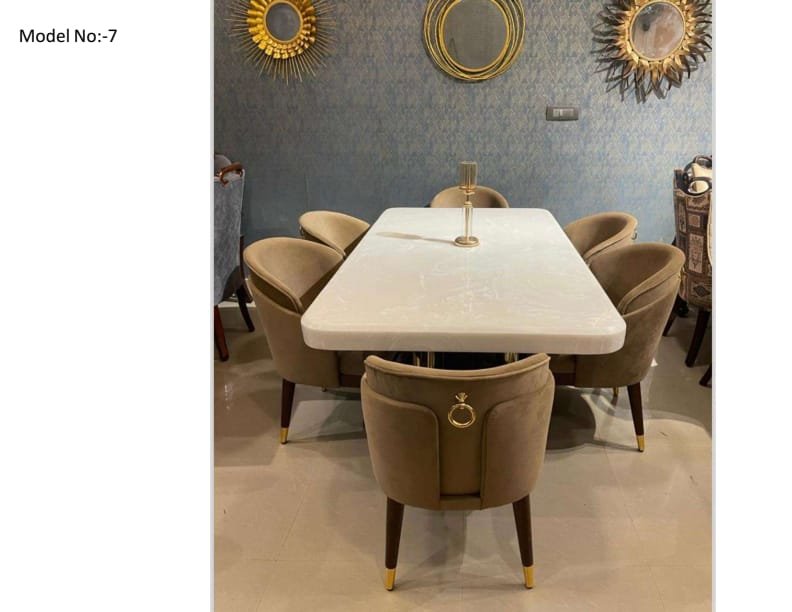 Modern Wooden Dining Table Set ( Model No. 7 )
